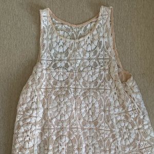 Free People white lace dress. Size small
